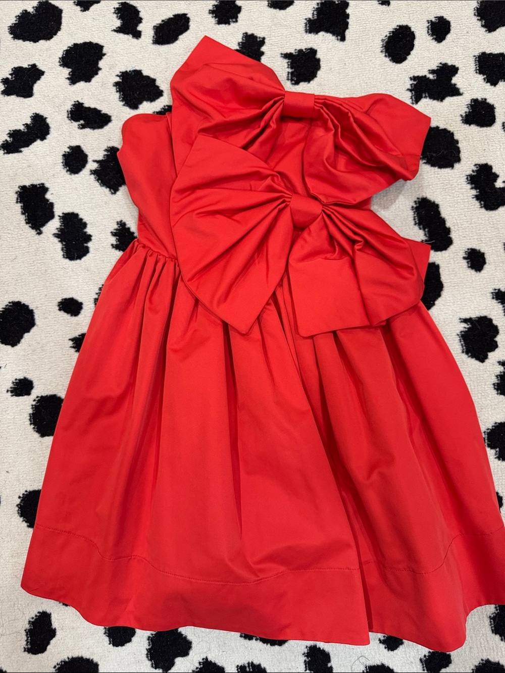 DO+BE Red Dress with Oversized Bow